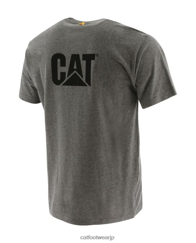 トレードマークのTシャツ ダークヘザーグレー 男性 N2JB0V213 Caterpillar |トップス＆アウター